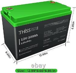 100Ah 14.4V 14.6V LiFePO4 Lithium Iron Phosphate Deep Cycle Rechargeable Battery
