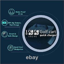 10L0L Golf Cart Battery Charger for EZGO TXT, 36V 18A Powerwise Style D-Plug