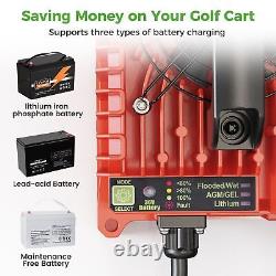 10L0L Smart Golf Cart Battery Charger for EZGO TXT 18 AMP 36 Volt Golf Cart C