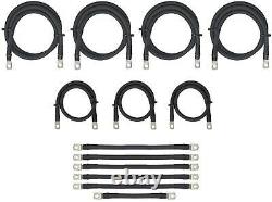 10pc 13pc EZGO TXT PDS Golf Cart Battery Cables 36 Volt 36V - 4 thru 2/0 Gauge