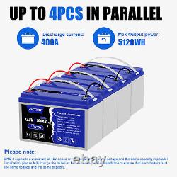 12V 100AH LiFePO4 Lithium Battery Rechargeable BMS for RV Solar Panel Golf cart