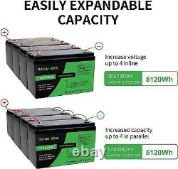 12V 100Ah 300Ah LiFePO4 Lithium Battery Metal Case Deep Cycles for RV Golf cart