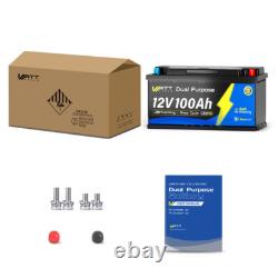 12V 100Ah Dual Purpose LiFePO4 Marine Starting Battery For Outboard Motor IP67