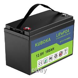 12V 100Ah LiFePO4 Battery, with 100A BMS for Golf Cart, RV etc(Slightly Used)