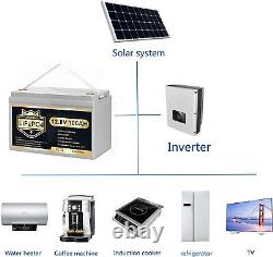 12V 100Ah LiFePO4 Deep Cycle Lithium Battery With100A for RV Solar System Off-grid