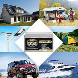 12V 100Ah LiFePO4 Deep Cycle Lithium Battery With100A for RV Solar System Off-grid