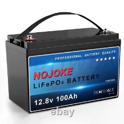 12V 100Ah LiFePO4 Deep Cycle Lithium Battery for RV Solar Marine Golf Cart Car