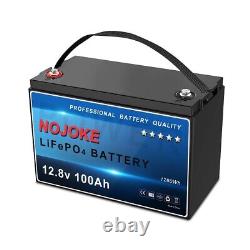 12V 100Ah LiFePO4 Deep Cycle Lithium Battery for RV Solar Marine Golf Cart Car