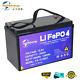 12v 100ah Lifepo4 Lithium Battery Deep Cycle Rechargeable For Solar Rv Boat Bms