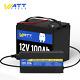 12v 100ah Lifepo4 Lithium Battery With 20a Charger Bms Rv Solar Panel Off-grid