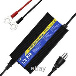 12V 100Ah LiFePO4 Lithium Battery with 20A Charger BMS RV Solar Panel Off-grid