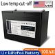 12v 100ah Lifepo4 Lithium Iron Battery Cells Rechargeable Deep Cycle Golf Cart