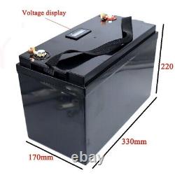 12V 100Ah LiFePO4 Rechargeable Battery 12.8V with BMS For Golf Cart Solar Wind
