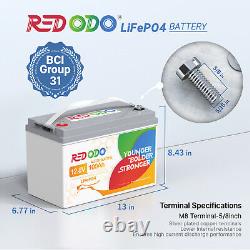 12V 100Ah Self-Heating Lithium Battery with Dual Heating Pads Fast Heating Speed