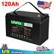 12v 120ah Lifepo4 Lithium Battery Deep Cycle For Rv Boat Golf Cart Solar System