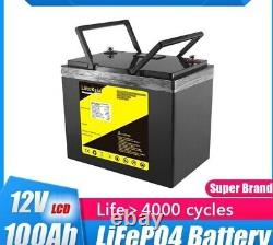12V 12.8V 100Ah- 300Ah LiFePO4 Battery For RV Campers Golf Cart Off-Road