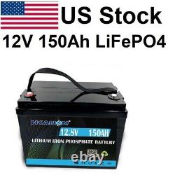12V 150Ah Rechargeable Battery Pack Lithium LiFePO4 For Yacht Golf Cart Solar RV