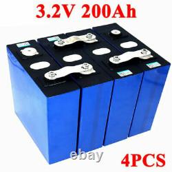 12V 200Ah LiFePO4 Battery 4Pcs RV EV Boats Golf Cart Solar System free Shipping