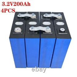 12V 200Ah LiFePO4 Battery 4Pcs RV EV Boats Golf Cart Solar System free Shipping