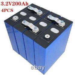 12V 200Ah LiFePO4 Battery 4Pcs RV EV Boats Golf Cart Solar System free Shipping