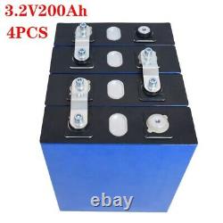 12V 200Ah LiFePO4 Battery 4Pcs RV EV Boats Golf Cart Solar System free Shipping