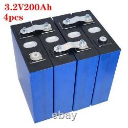 12V 200Ah LiFePO4 Battery 4Pcs RV EV Boats Golf Cart Solar System free Shipping