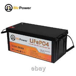 12V 200Ah LiFePO4 Lithium Battery 100A BMS for Golf Cart Marine RV Solar System