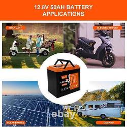 12V 20AH 24AH 30AH 50AH LiFePO4 Lithium Battery BMS For RV Solar Panel Golf Cart