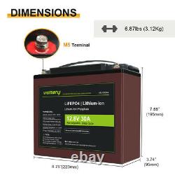 12V 20/30/40Ah Deep Cycles LiFePO4 Battery for Solar, Boat, Lawn Mower, Golf Cart