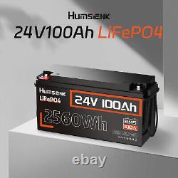 12V/24V 100Ah 200Ah 300Ah Bluetooth LiFePO4 Lithium Battery BMS For RV Off-Grid