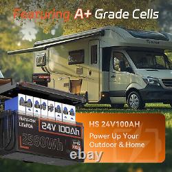 12V/24V 100Ah 200Ah 300Ah Bluetooth LiFePO4 Lithium Battery BMS For RV Off-Grid