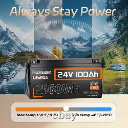 12V/24V 100Ah 200Ah 300Ah Bluetooth LiFePO4 Lithium Battery BMS For RV Off-Grid