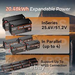 12V/24V 100Ah 200Ah 300Ah Bluetooth LiFePO4 Lithium Battery BMS For RV Off-Grid