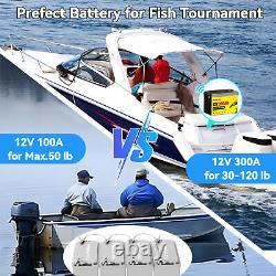 12V 24V 36V 48V 100Ah 200Ah 300Ah LiFePO4 Lithium Battery BMS DeepCycle Solar RV