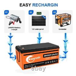 12V 300Ah LiFePO4 Lithium Iron Battery Deep Cycle For RV Solar Panel Golf Cart