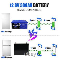 12V 300Ah LiFePO4 Lithium Iron Battery Deep Cycle For RV Solar Panel Golf Cart