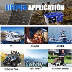 12V 300Ah LiFePO4 Lithium Iron Battery Deep Cycle For RV Solar Panel Golf Cart