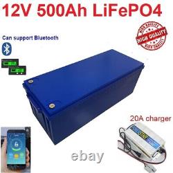 12V 500Ah LiFePO4 Battery Pack Litium Battery With 4S BMS For Solar Golf Cart RV