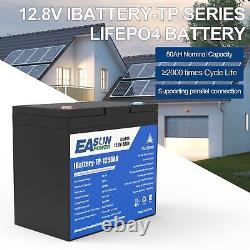 12V 50Ah 100Ah Lithium Battery LiFePO4 Rechargeable 3000+ Deep Cycle BMS Home RV