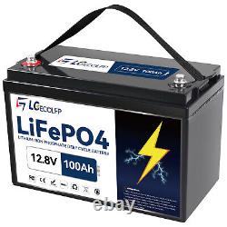 12V 50/100AH LiFePO4 Lithium Battery 5000+ Cycles Deep Cycle BMS for RV Solar