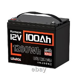 12V 8Ah 20Ah 50Ah 100Ah LiFePO4 Lithium Battery BMS For RV Marine Solar Off-grid