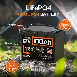 12V 8Ah 20Ah 50Ah 100Ah LiFePO4 Lithium Battery BMS For RV Marine Solar Off-grid