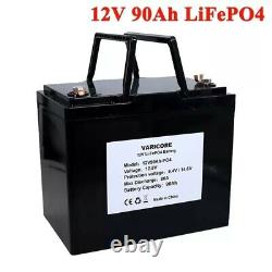 12V 90AH LiFePO4 Battery Pack 14000 Cycles For RV Campers Golf Cart Solar wind