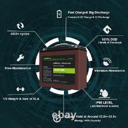 12V Battery 30Ah Deep Cycle LiFePO4 for Solar, UPS, Lawn Mower, Golf Cart, Scooter