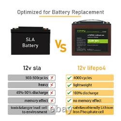 12V Battery 30Ah Deep Cycle LiFePO4 for Solar, UPS, Lawn Mower, Golf Cart, Scooter