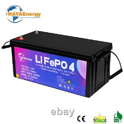 12V LiFePO4 Battery Pack 200Ah 100A BMS for RV Solar Golf Cart Marine System