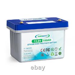12/24V/36V/48V 100Ah LiFePO4 Lithium Battery fr Trolling Motor RV Off-grid Solar