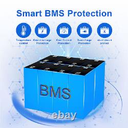 12.8V 100Ah LiFePO4 BMS Cycle Lithium Battery for RV Solar Camping Golf Cart US