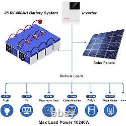 12.8V 100Ah LiFePO4 BMS Cycle Lithium Battery for RV Solar Camping Golf Cart US