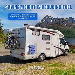 12.8V 100Ah LiFePO4 BMS Cycle Lithium Battery for RV Solar Camping Golf Cart US